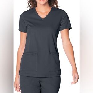 Urbane Ultimate Graphite Gray Scrub Set- Large Top / Med Bottoms